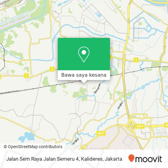 Peta Jalan Sem Raya Jalan Semeru 4, Kalideres