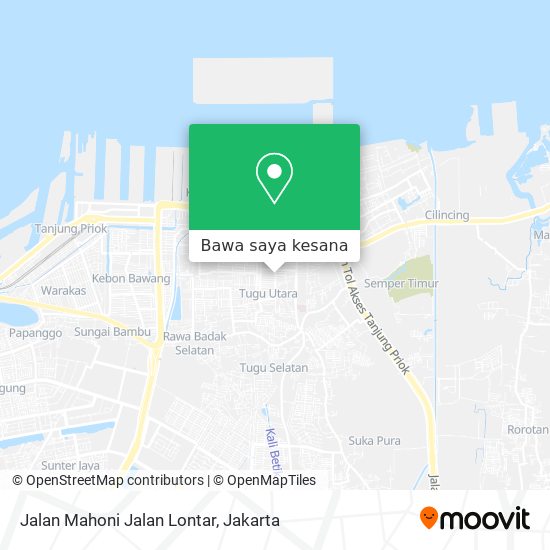 Peta Jalan Mahoni Jalan Lontar