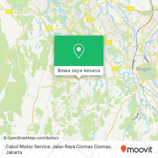 Peta Cabol Motor Service, Jalan Raya Ciomas Ciomas