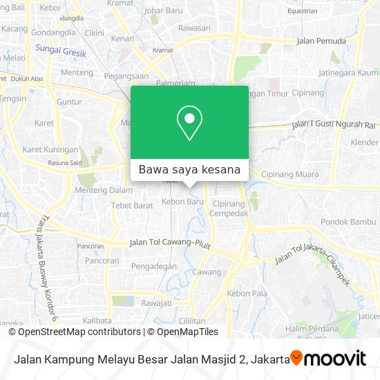 Peta Jalan Kampung Melayu Besar Jalan Masjid 2