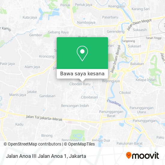 Peta Jalan Anoa III Jalan Anoa 1