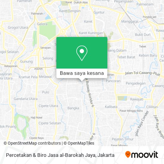 Peta Percetakan & Biro Jasa al-Barokah Jaya