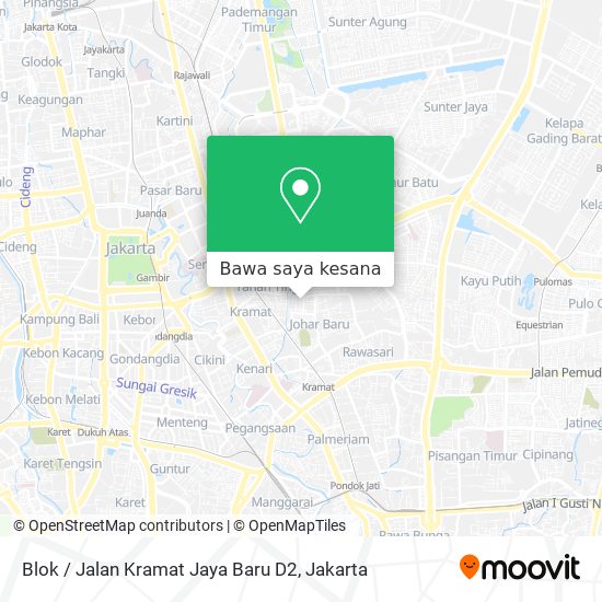 Peta Blok / Jalan Kramat Jaya Baru D2