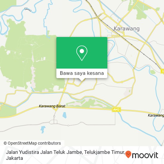 Peta Jalan Yudistira Jalan Teluk Jambe, Telukjambe Timur