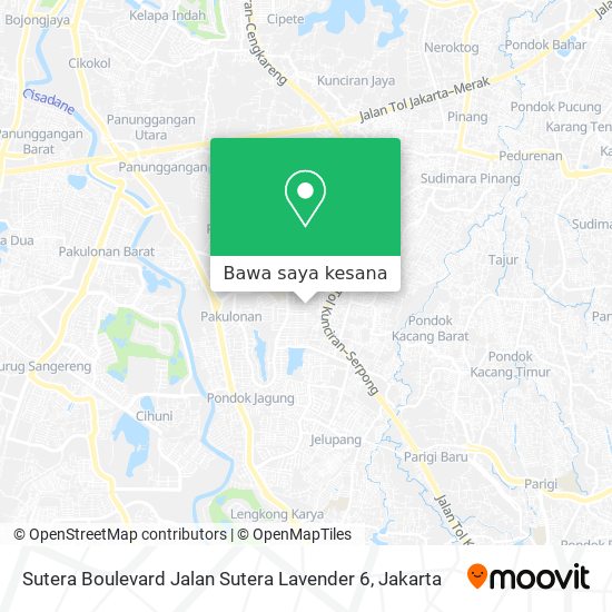 Peta Sutera Boulevard Jalan Sutera Lavender 6