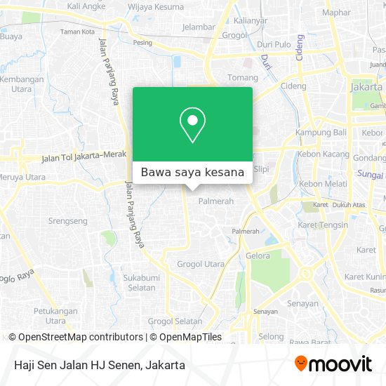 Peta Haji Sen Jalan HJ Senen