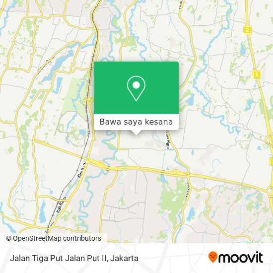 Peta Jalan Tiga Put Jalan Put II