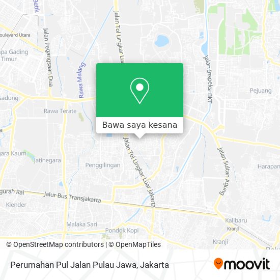 Peta Perumahan Pul Jalan Pulau Jawa