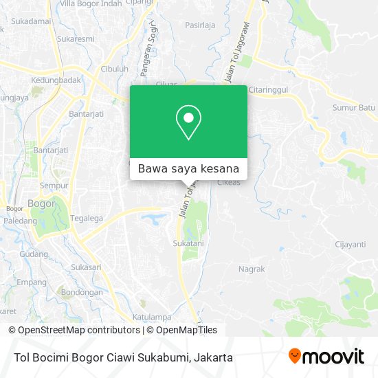 Peta Tol Bocimi Bogor Ciawi Sukabumi