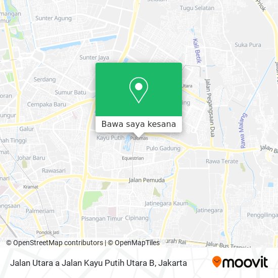 Peta Jalan Utara a Jalan Kayu Putih Utara B