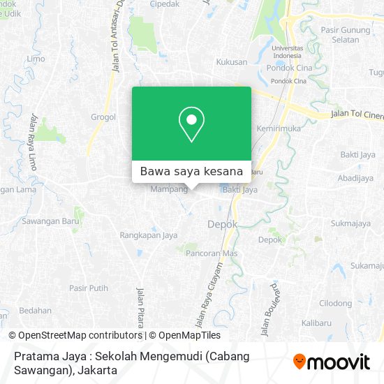 Peta Pratama Jaya : Sekolah Mengemudi (Cabang Sawangan)