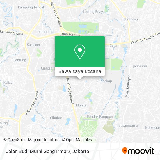 Peta Jalan Budi Murni Gang Irma 2