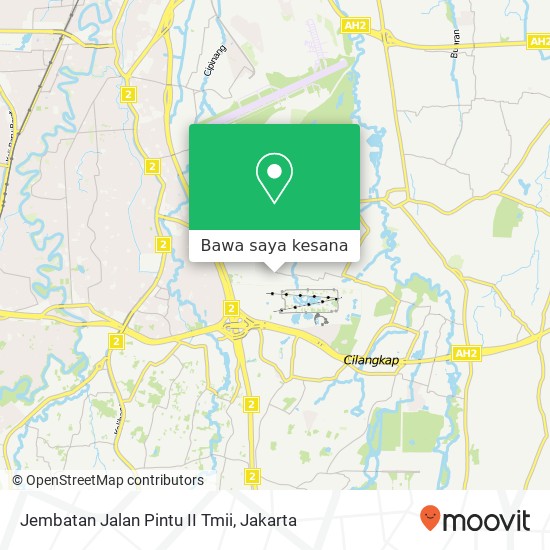 Peta Jembatan Jalan Pintu II Tmii