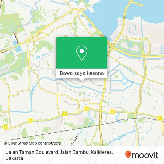Peta Jalan Taman Boulevard Jalan Bambu, Kalideres