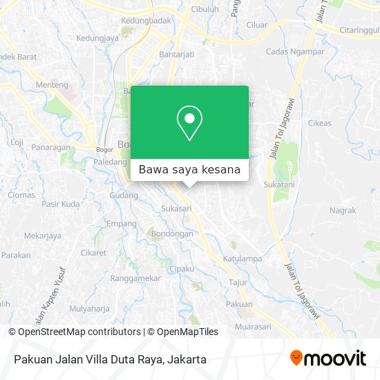 Peta Pakuan Jalan Villa Duta Raya