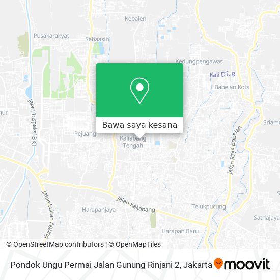 Peta Pondok Ungu Permai Jalan Gunung Rinjani 2
