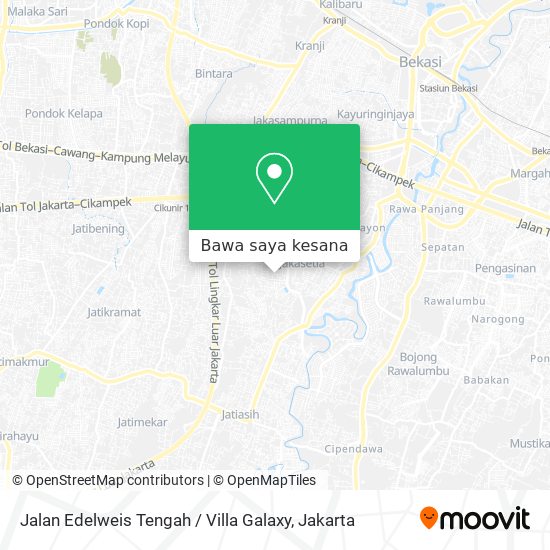 Peta Jalan Edelweis Tengah / Villa Galaxy