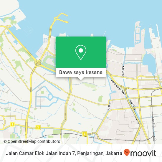 Peta Jalan Camar Elok Jalan Indah 7, Penjaringan