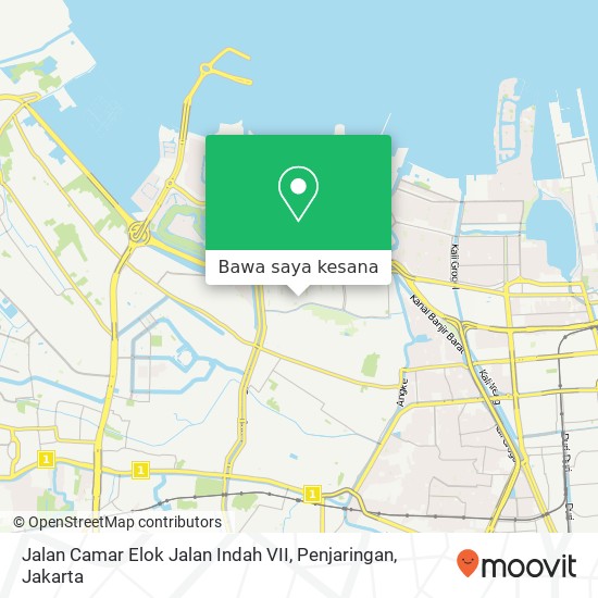 Peta Jalan Camar Elok Jalan Indah VII, Penjaringan