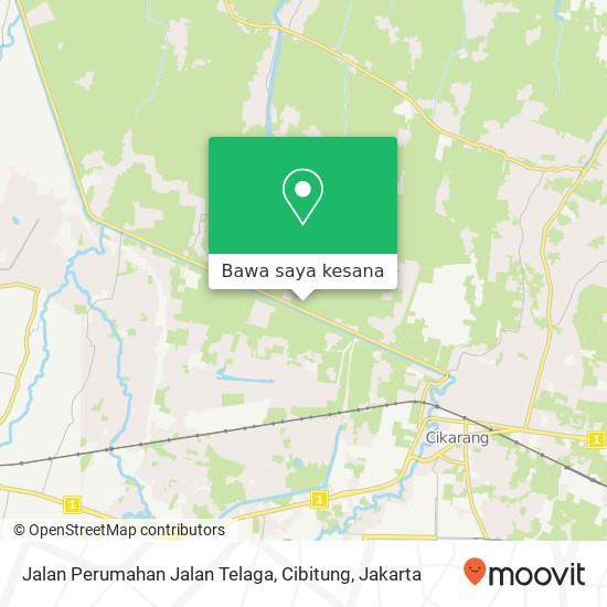 Peta Jalan Perumahan Jalan Telaga, Cibitung