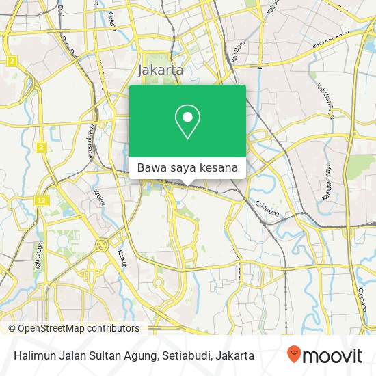Peta Halimun Jalan Sultan Agung, Setiabudi