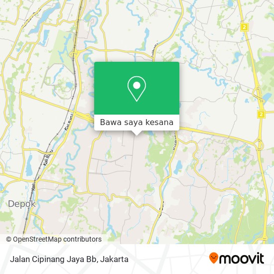 Peta Jalan Cipinang Jaya Bb