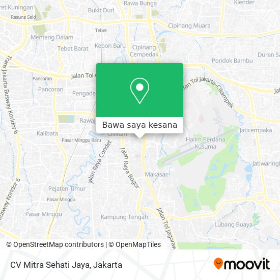 Peta CV Mitra Sehati Jaya