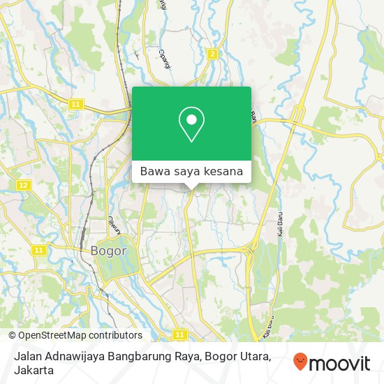 Peta Jalan Adnawijaya Bangbarung Raya, Bogor Utara