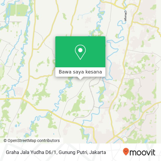 Peta Graha Jala Yudha D6 / 1, Gunung Putri