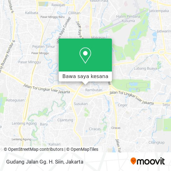 Peta Gudang Jalan Gg. H. Siin