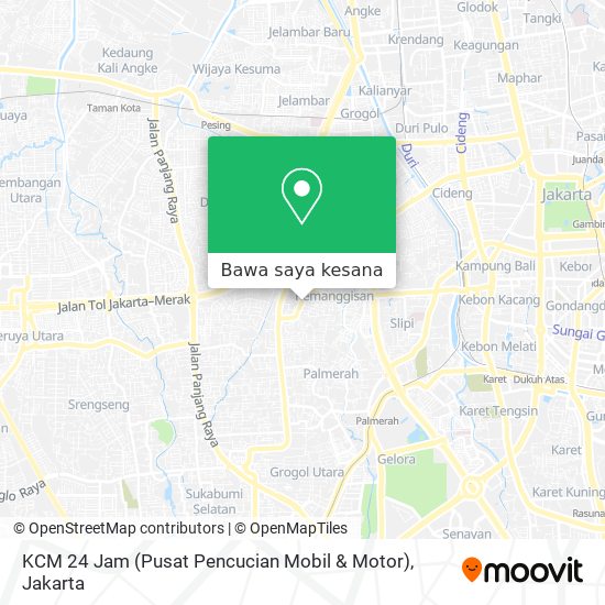 Peta KCM 24 Jam (Pusat Pencucian Mobil & Motor)