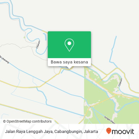 Peta Jalan Raya Lenggah Jaya, Cabangbungin