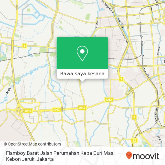 Peta Flamboy Barat Jalan Perumahan Kepa Duri Mas, Kebon Jeruk