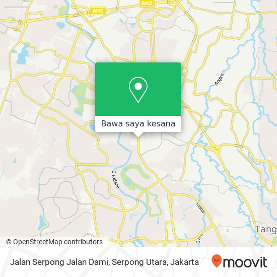 Peta Jalan Serpong Jalan Dami, Serpong Utara