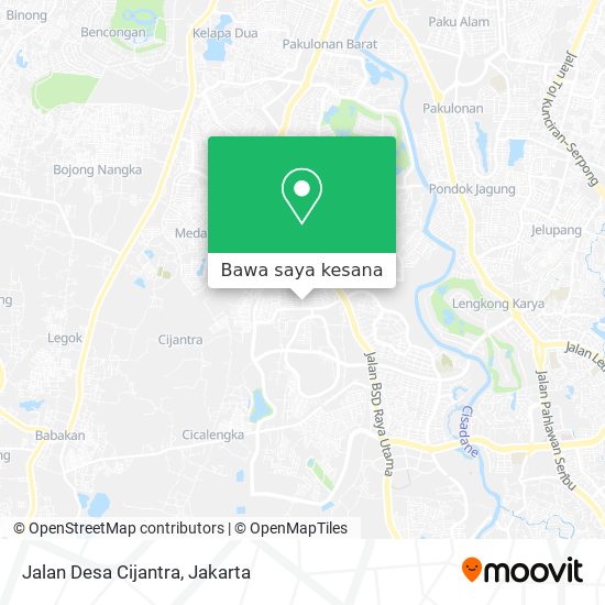 Peta Jalan Desa Cijantra