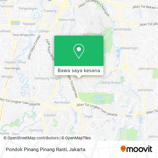 Peta Pondok Pinang Pinang Ranti