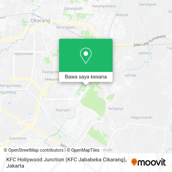 Peta KFC Hollywood Junction (KFC Jababeka Cikarang)