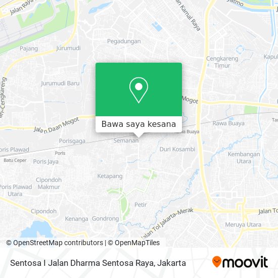 Peta Sentosa I Jalan Dharma Sentosa Raya