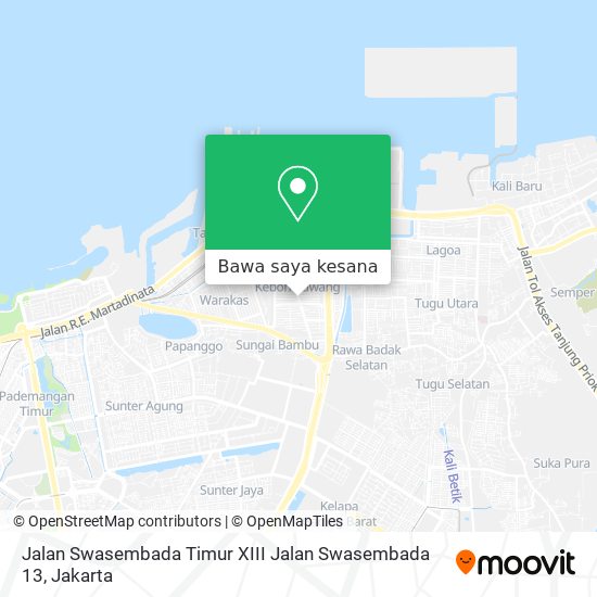 Peta Jalan Swasembada Timur XIII Jalan Swasembada 13