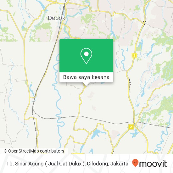 Peta Tb. Sinar Agung ( Jual Cat Dulux ), Cilodong