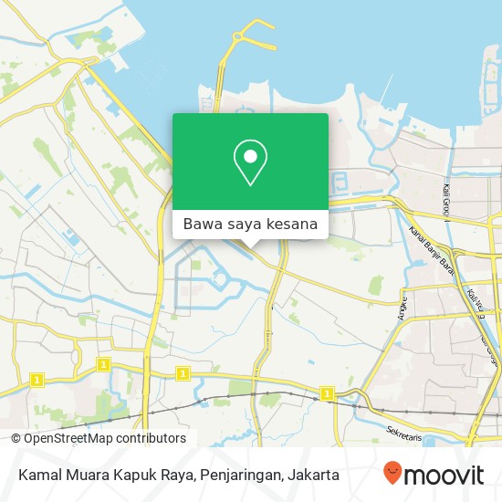 Peta Kamal Muara Kapuk Raya, Penjaringan