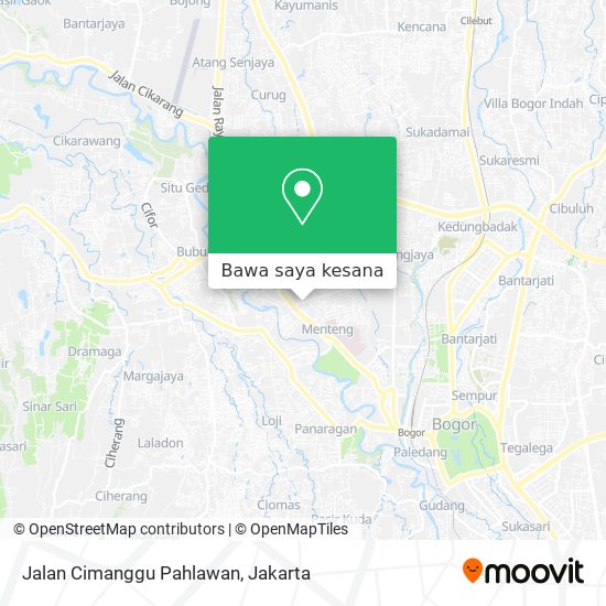 Peta Jalan Cimanggu Pahlawan