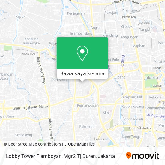 Peta Lobby Tower Flamboyan, Mgr2 Tj Duren