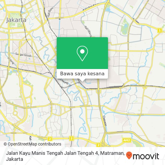 Peta Jalan Kayu Manis Tengah Jalan Tengah 4, Matraman