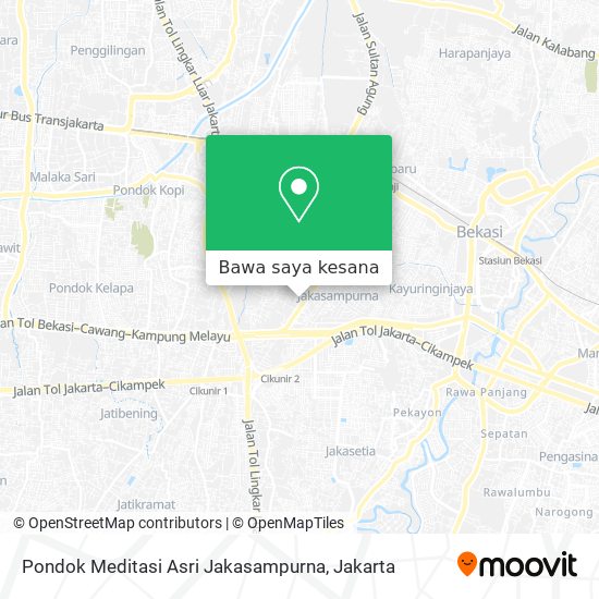 Peta Pondok Meditasi Asri Jakasampurna