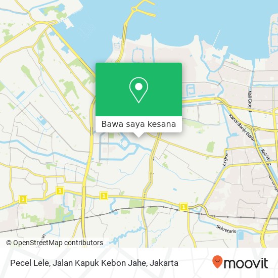 Peta Pecel Lele, Jalan Kapuk Kebon Jahe