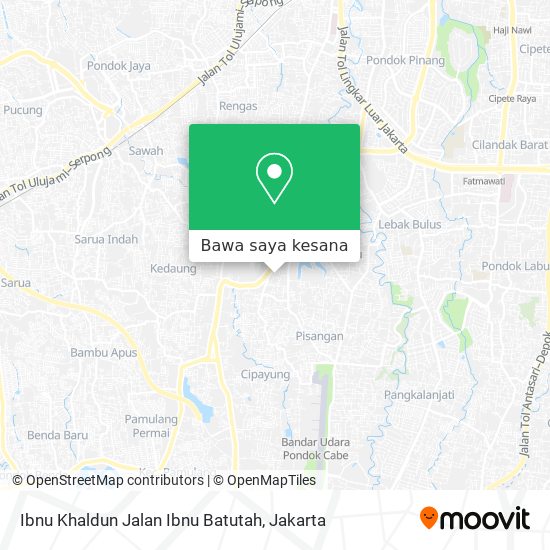 Peta Ibnu Khaldun Jalan Ibnu Batutah