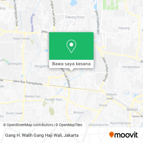 Peta Gang H. Walih Gang Haji Wali