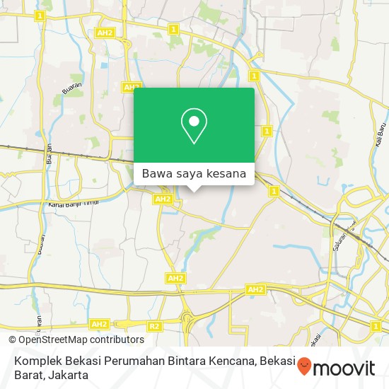 Peta Komplek Bekasi Perumahan Bintara Kencana, Bekasi Barat