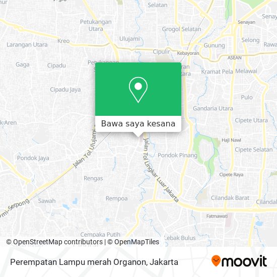 Peta Perempatan Lampu merah Organon